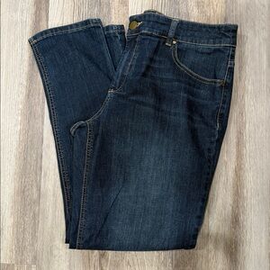 Chico's Platinum Dark Wash Jeans‎ Size 1.5